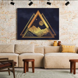 Tablou Canvas Golden Symbols