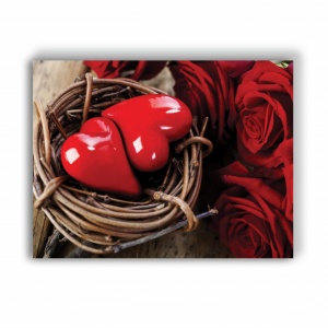 Tablou Canvas Hearts In A Nest - Img 3