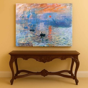 Tablou Canvas "Impression, Sunrise" - Impresie, Răsărit de soare - Img 3