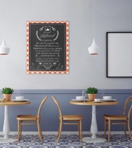 Tablou Canvas In Acest Restaurant - Fata De Masa