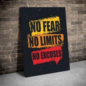 Tablou Canvas Inspirațional - No Fear, No Limits - Img 3