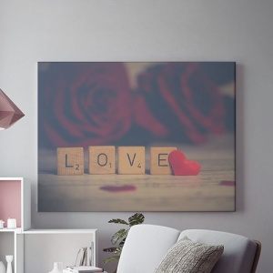 Tablou Canvas Love Scrabble