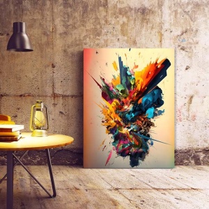 Tablou Canvas Modern Abstract - Colorful freeze - Img 2
