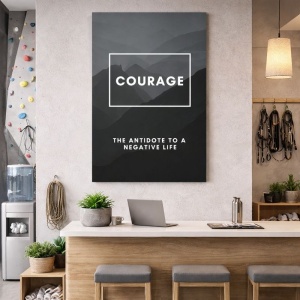 Tablou Canvas Motivational - Courage (definition) - Img 5