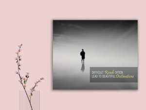 Tablou Canvas Motivational - Difficult Roads - Img 3