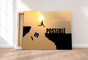 Tablou Canvas Motivational - Impossible - Img 4