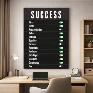 Tablou Canvas Motivational - Success (on - off)