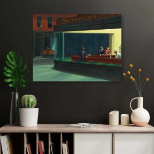 Tablou Canvas "Nighthawks" - Oamenii nopții