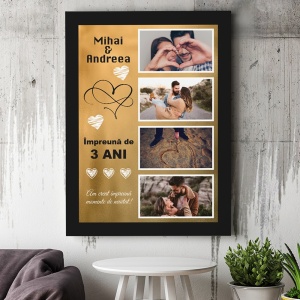 Tablou Canvas Personalizat - Am creat momente de neuitat (4 poze) - Img 3