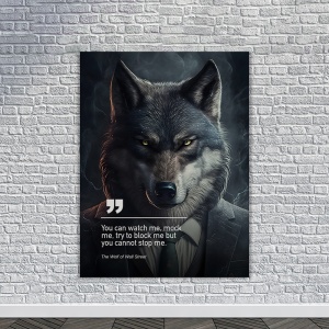 Tablou Canvas Personalizat - Business Animals - Wolf - Img 4
