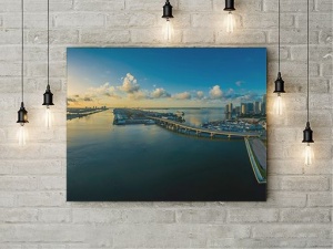 Tablou Canvas Pod Peste Albastru - Img 2