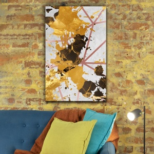 Tablou canvas - Rusty Gold and Red Lines (ZAZ 094) - Img 4