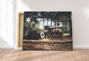 Tablou Canvas Tanc In Padure - Img 3