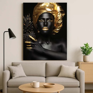 Tablou Canvas - The lady with the golden tourban - Img 3