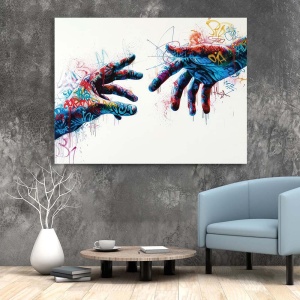 Tablou Canvas - The Touch (Urban Art)