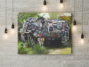 Tablou Canvas Tv Elephant - Img 2