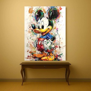 Tablou Canvas - Urban Art Mickey Portrait - Img 4