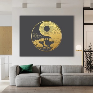 Tablou Golden Yin and Yang - Img 3