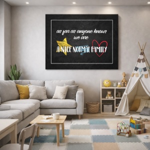 Tablou Motivational - A nice normal family