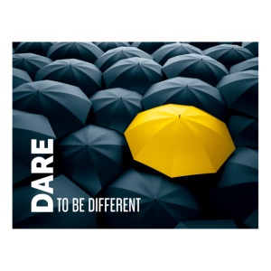Tablou Motivational - Dare To Be Different - Img 3