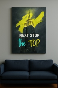 Tablou Motivational - Empire State Building - Next step the top