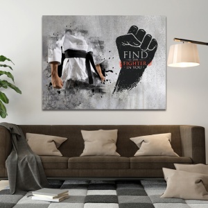 Tablou Motivational - Find the fighter in you - Img 3