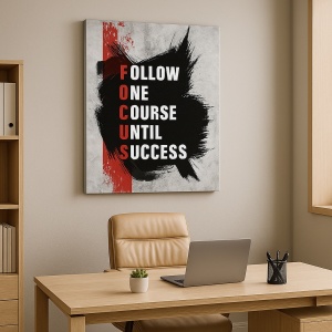 Tablou Motivational - Focus (Crosswords)