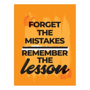 Tablou Motivational - Forget The Mistakes - Img 4