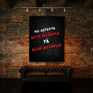 Tablou Motivational - Nu Astepta Sa Se Intample - Img 2