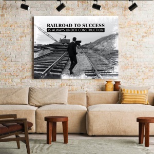 Tablou Motivational - Railroad To Success - Img 2