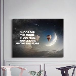 Tablou Motivational - Shoot For The Moon - Img 3