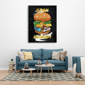 Tablou Motivational - Stay hungry (burger) - Img 5