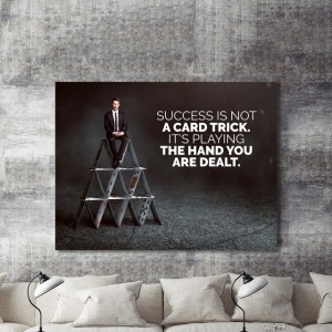 Tablou Motivational - Success Is Not A Card Trick - Img 2
