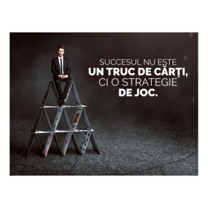 Tablou Motivational - Succesul Nu Este Un Truc De Carti - Img 3