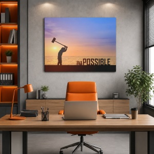 Tablou Motivational - There Is No Impossible