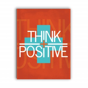 Tablou Motivational - Think Positive (plus sign) 3