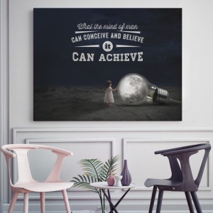 Tablou Motivational - What Mind Can Achieve