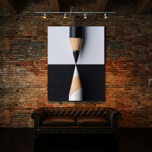 Tablou Office - Black And White Pencils - Img 3