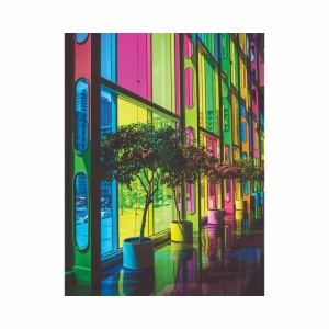 Tablou Office - Geamuri Multicolore - Img 2