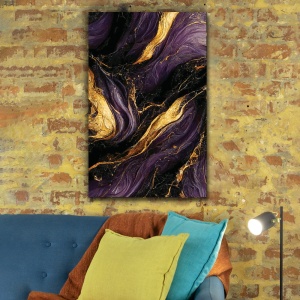 Tablou Purple and Gold Marble (087) - Img 4