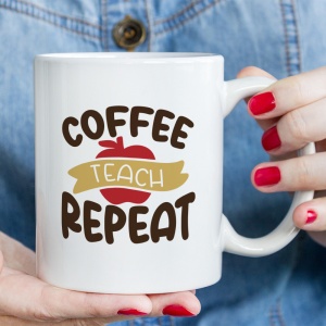 Cana Coffee, teach, repeat (apple and ribbon)