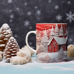 Cana De Craciun - Amazing 3D Paper Winter Landscape