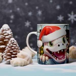 Cana De Craciun - Baby Dino and Ice Wall - Img 2