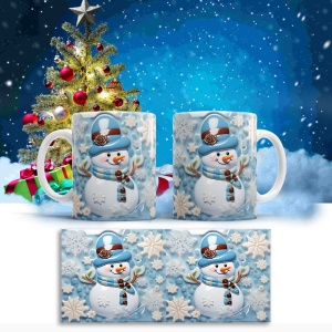 Cana De Craciun - Cute Ceramic Snowman - Img 3