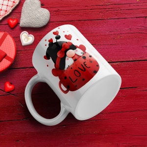 Cana Valentine's Day - Gnom in canuta cu inimi