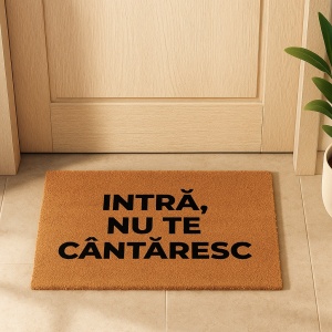 Covor de intrare personalizat - 60x40cm - Intra Nu Te Cantaresc
