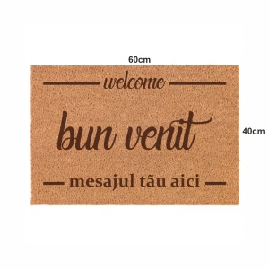 Covor de intrare personalizat - 60x40cm -mesaj 1 rand - Img 2