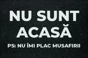 Covor de intrare personalizat - 60x40cm - NU SUNT ACASA - Img 3
