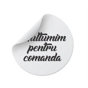 Etichete personalizate MULTUMIM, 100 buc, PVC, rezistente la apa - Img 4