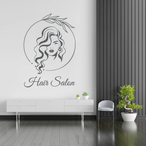 Hair Salon (circle with leaves) - Img 2